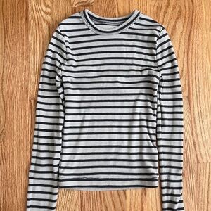 BDG Black and Gray Striped Kids Shirt